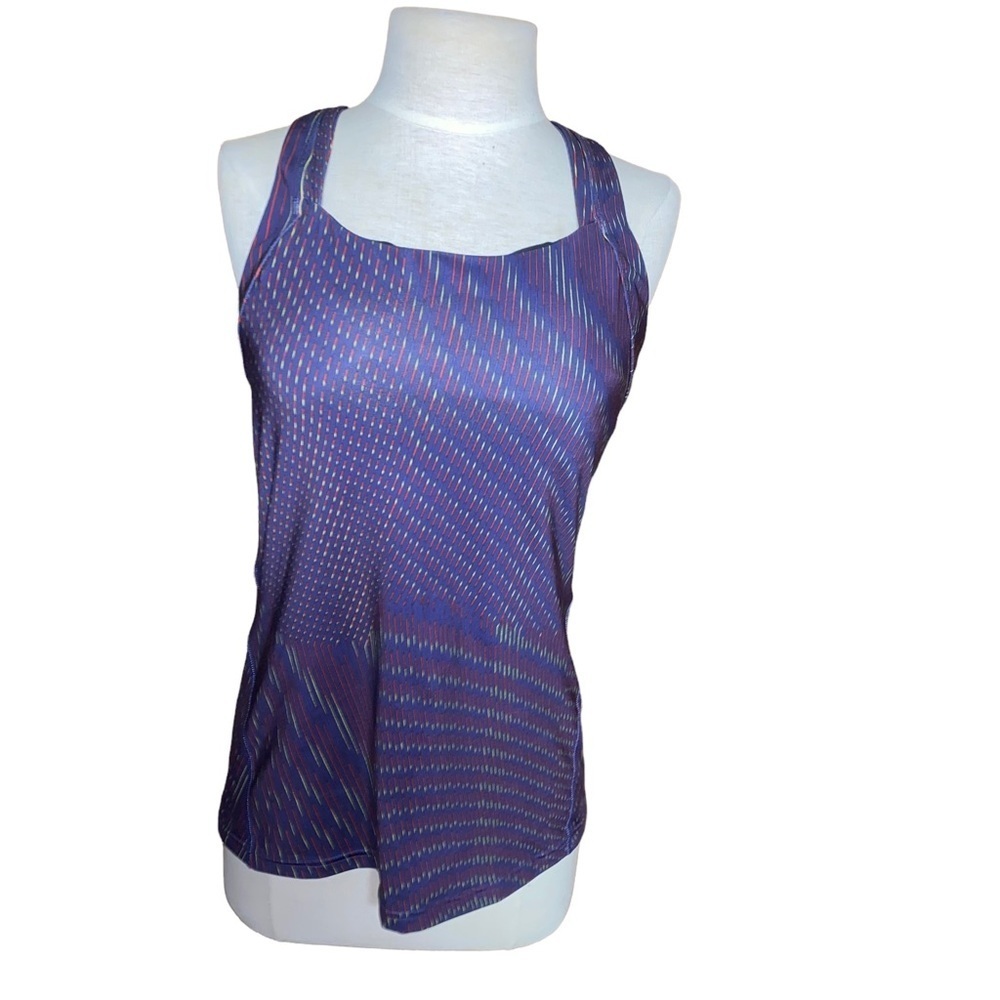 Women's LUCY Fitness Fix Strappy Tank Top Zip Pocket size medium M
